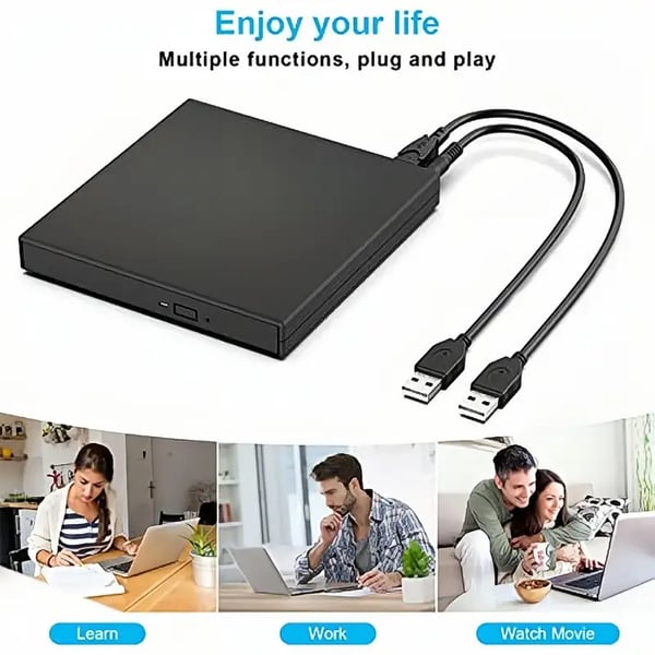 📢📢58% de réduction ! 💿💻 Lecteur CD/DVD Externe – Plug & Play, Portable & Compatible Mac/Windows