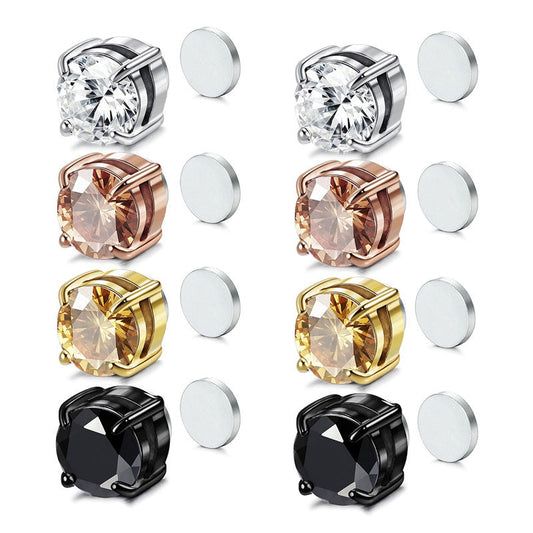 Boucles d'oreilles à clip magnétique en zirconium – sans perçage