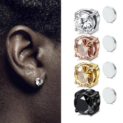 Boucles d'oreilles à clip magnétique en zirconium – sans perçage