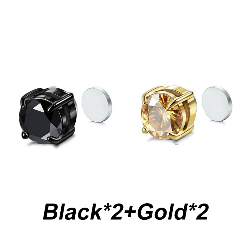 Boucles d'oreilles à clip magnétique en zirconium – sans perçage