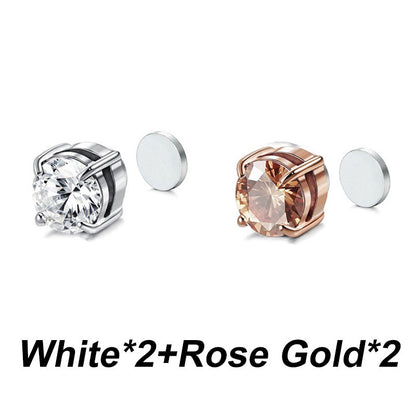 Boucles d'oreilles à clip magnétique en zirconium – sans perçage