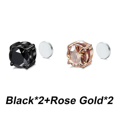 Boucles d'oreilles à clip magnétique en zirconium – sans perçage