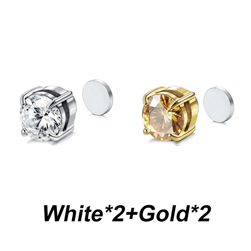 Boucles d'oreilles à clip magnétique en zirconium – sans perçage