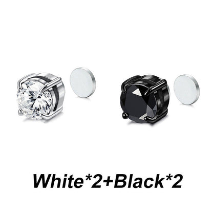 Boucles d'oreilles à clip magnétique en zirconium – sans perçage
