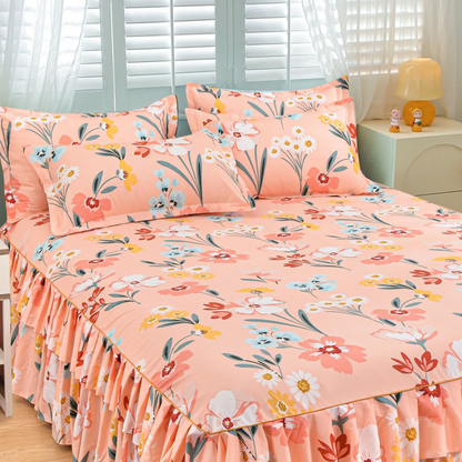 📢📢50 % de réduction !! ⏰Ensemble de jupe de lit à volants 3 pièces🛏️