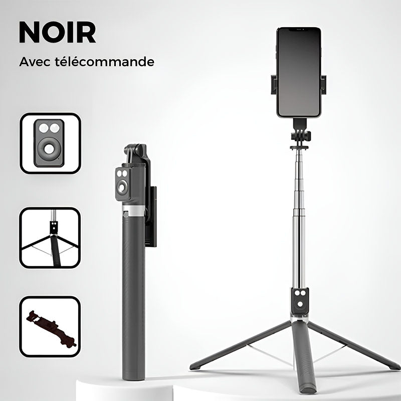 📢📢60 % de réduction !! ⏰Nouvelle perche à selfie Bluetooth 6 en 1