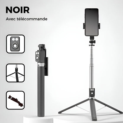 📢📢60 % de réduction !! ⏰Nouvelle perche à selfie Bluetooth 6 en 1