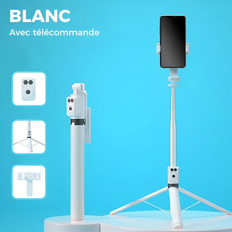 📢📢60 % de réduction !! ⏰Nouvelle perche à selfie Bluetooth 6 en 1