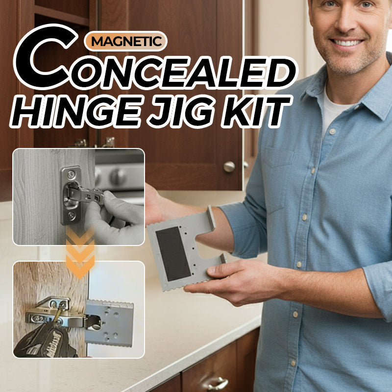 Kit de Gabarit pour Charnières Cachées Magnétiques