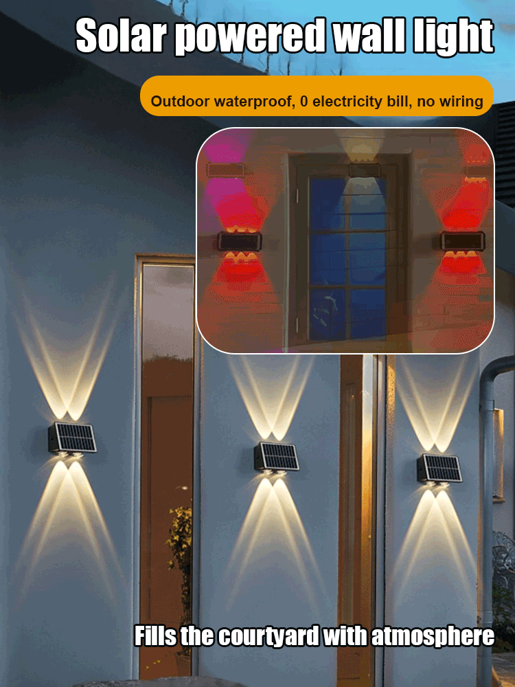 Applique Murale à Énergie Solaire