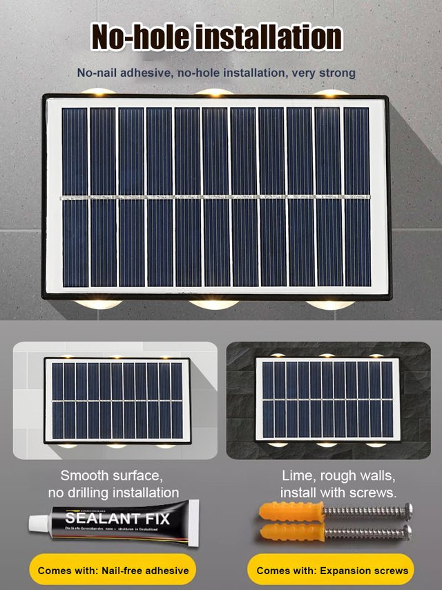 Applique Murale à Énergie Solaire