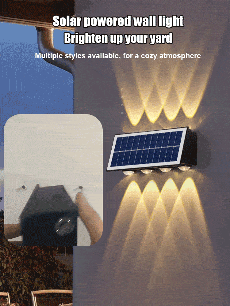 Applique Murale à Énergie Solaire