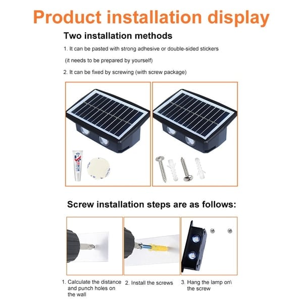Applique Murale à Énergie Solaire