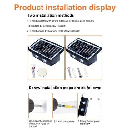 Applique Murale à Énergie Solaire
