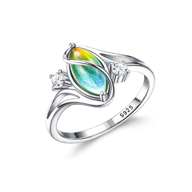 ✨💍 Achetez 1, obtenez 1 gratuit 🔥 Bague géométrique ovale en pierre de lune avec zirconia – Élégance mystique et brillante ! 🌙✨