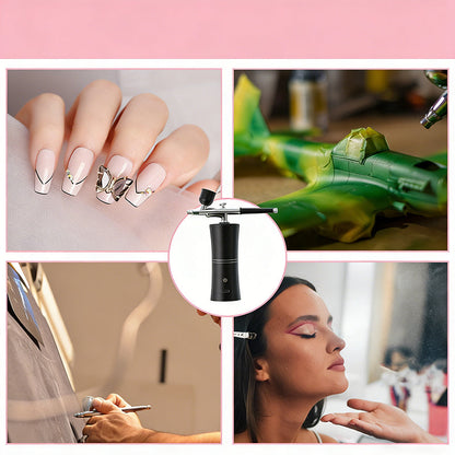 🎨 Kit d’aérographe sans fil avec compresseur – Idéal pour maquillage, modélisme, art et customisation