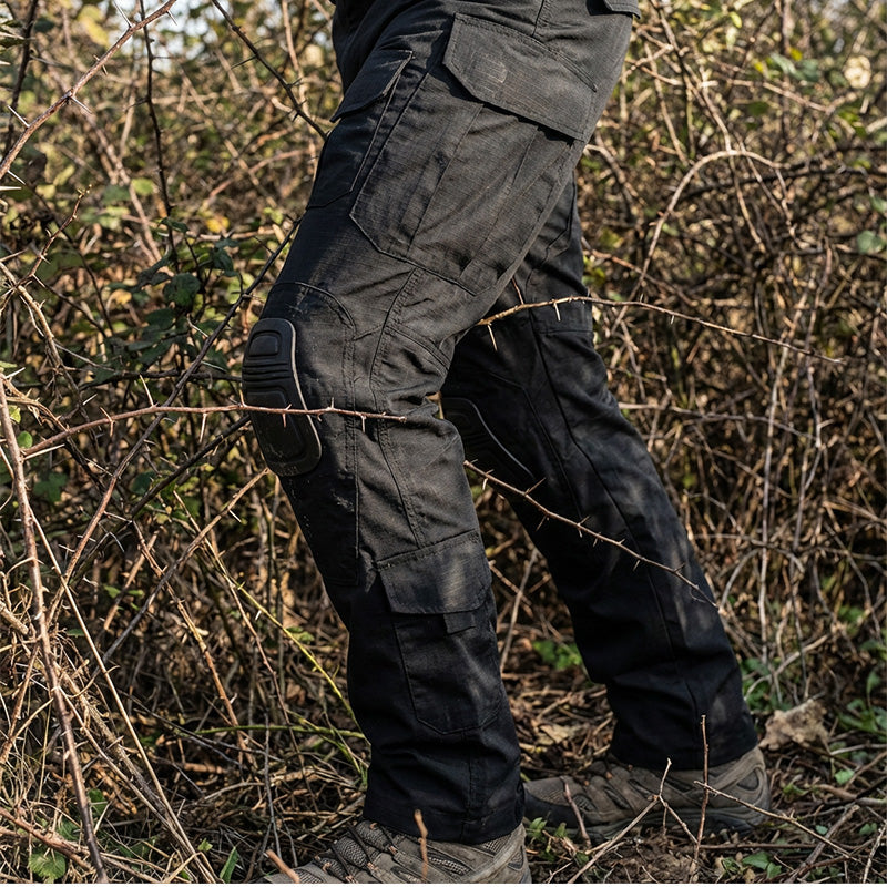 🪖👖Pantalon cargo tactique pour homme avec genouillères intégrées – Conçu pour la mobilité, la durabilité et un rangement prêt à l'emploi