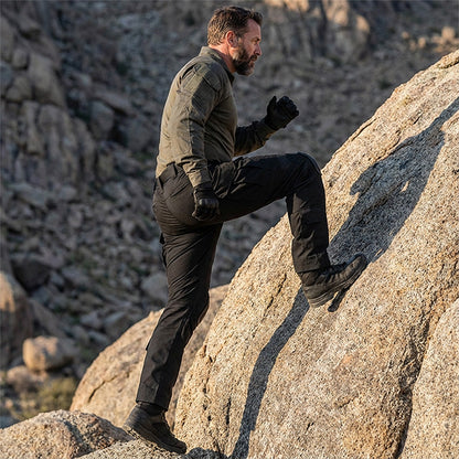 🪖👖Pantalon cargo tactique pour homme avec genouillères intégrées – Conçu pour la mobilité, la durabilité et un rangement prêt à l'emploi