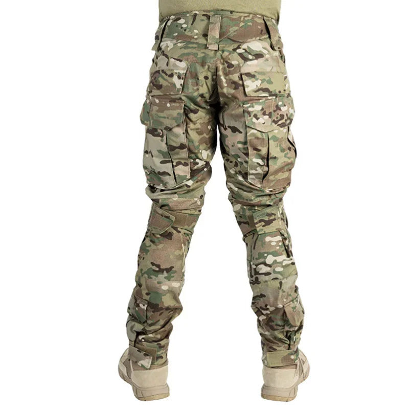 🪖👖Pantalon cargo tactique pour homme avec genouillères intégrées – Conçu pour la mobilité, la durabilité et un rangement prêt à l'emploi