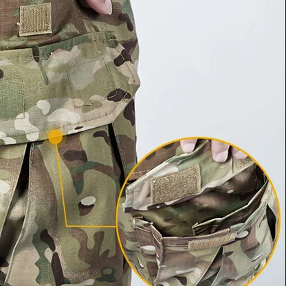 🪖👖Pantalon cargo tactique pour homme avec genouillères intégrées – Conçu pour la mobilité, la durabilité et un rangement prêt à l'emploi