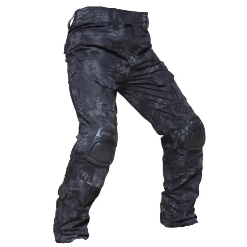 🪖👖Pantalon cargo tactique pour homme avec genouillères intégrées – Conçu pour la mobilité, la durabilité et un rangement prêt à l'emploi
