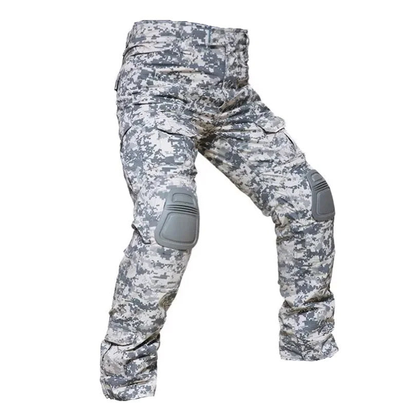🪖👖Pantalon cargo tactique pour homme avec genouillères intégrées – Conçu pour la mobilité, la durabilité et un rangement prêt à l'emploi