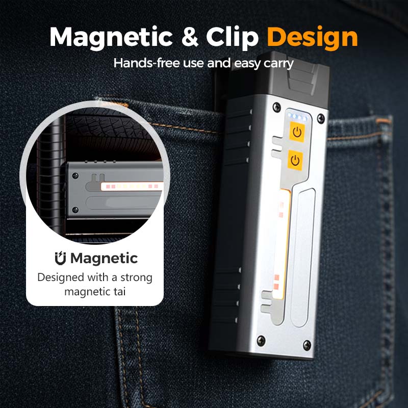 Lampe torche rechargeable magnétique EDC