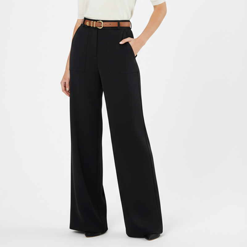 👯‍♀️ Allonger & Affiner | Pantalon Évasé Taille Haute | Silhouette Stylisée Instantanée 💫【Soldes -50%】