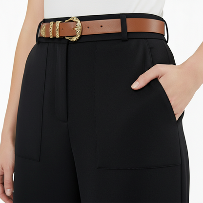 👯‍♀️ Allonger & Affiner | Pantalon Évasé Taille Haute | Silhouette Stylisée Instantanée 💫【Soldes -50%】