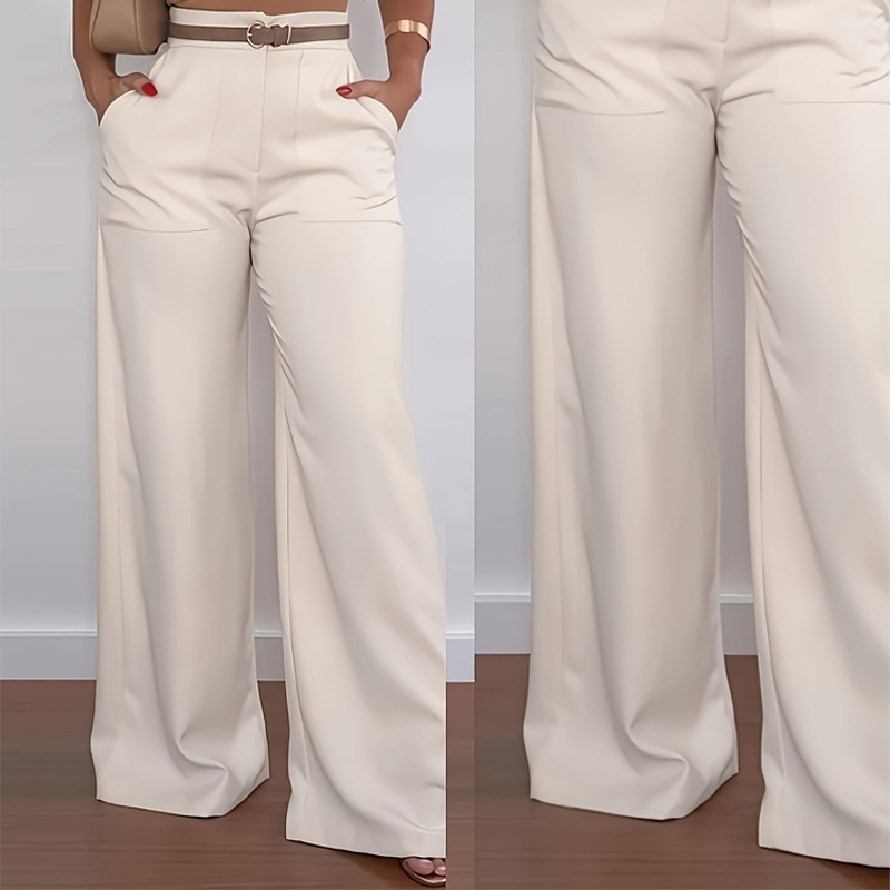 👯‍♀️ Allonger & Affiner | Pantalon Évasé Taille Haute | Silhouette Stylisée Instantanée 💫【Soldes -50%】
