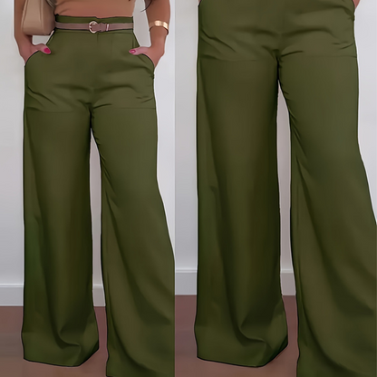 👯‍♀️ Allonger & Affiner | Pantalon Évasé Taille Haute | Silhouette Stylisée Instantanée 💫【Soldes -50%】