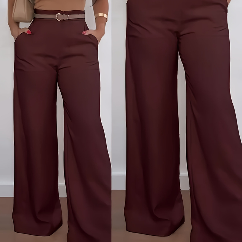👯‍♀️ Allonger & Affiner | Pantalon Évasé Taille Haute | Silhouette Stylisée Instantanée 💫【Soldes -50%】