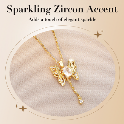 👀 Vous hésitez encore ? Vos concurrents ont déjà passé commande ! 👀 Collier Cœur-Ailes d'Ange avec Pampille