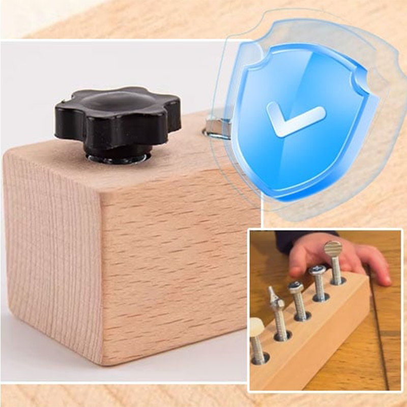 Jouet Montessori en Bois – Planche avec Vis et Tournevis