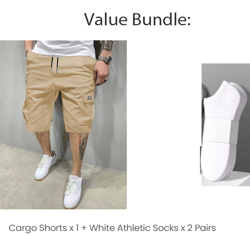 🥳PROMOTION EXCEPTIONNELLE 2026🩳60 % DE RÉDUCTION ! Short cargo léger – Tissu respirant, coupe genou. Poches sécurisées pour téléphone et clés. Confortable toute la journée. ✅☀️