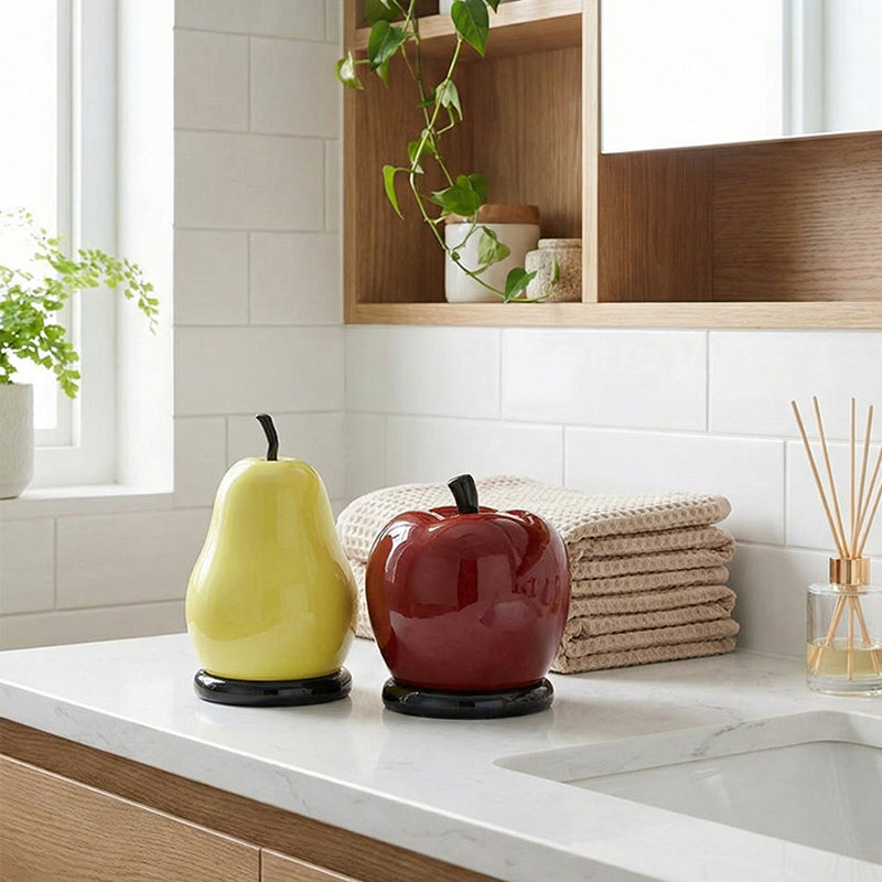 🎉50% DE RÉDUCTION ! 🍏 Pomme et Poire Porte-Cure-Fil Dentaire Créatif – Organisez & Protégez Votre Hygiène Bucco-Dentaire avec Style ! ✨
