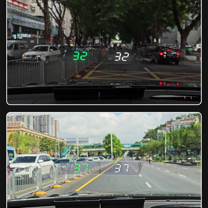 📊 65% DE RÉDUCTION! 🚗 Compteur de Vitesse à Affichage Tête Haute pour Voiture – Installation Facile, Affichage Clair & Réglage de la Luminosité 🌙