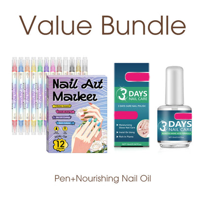✨ Marqueurs nail art double embout – Set de stylos