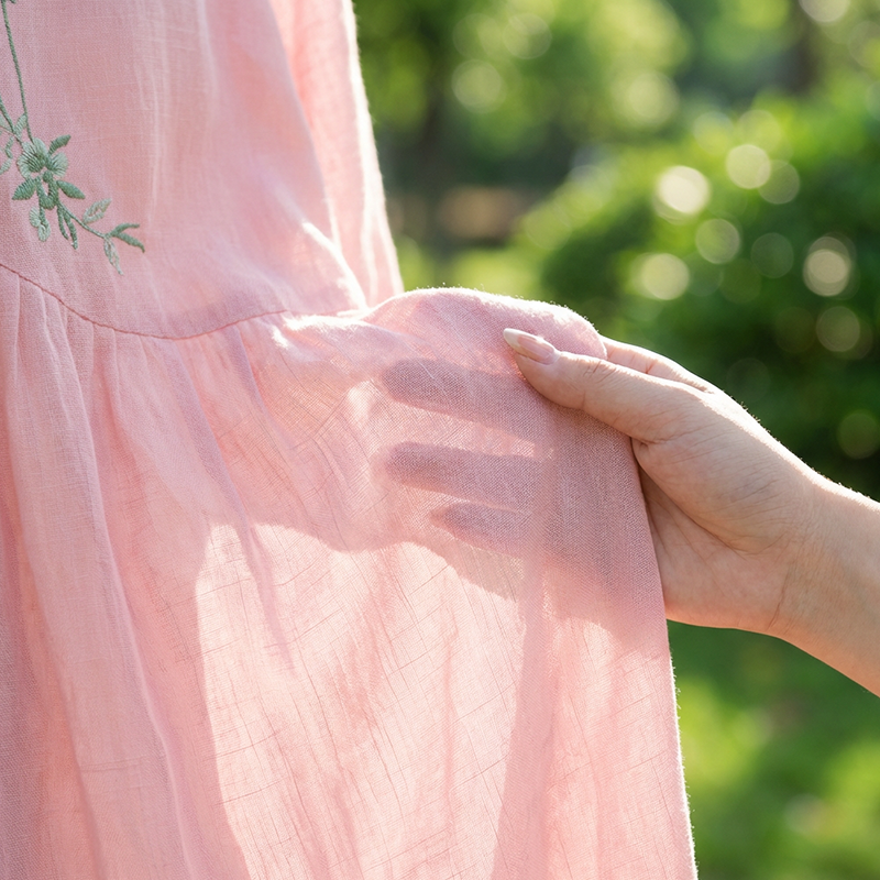 ✨ 2026 Nouveauté | Robe Midi Brodée Décontractée | Chic Quotidien 🌸