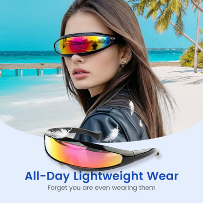 🕶️ 50% DE RÉDUCTION ! 😎 Lunettes de Soleil Légères et Futuristes avec Écran Protecteur – Confort Ultime, Protection UV 400 & Design Unique ✨