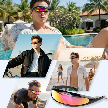 🕶️ 50% DE RÉDUCTION ! 😎 Lunettes de Soleil Légères et Futuristes avec Écran Protecteur – Confort Ultime, Protection UV 400 & Design Unique ✨