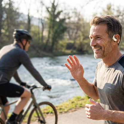 Écouteurs sans fil à conduction aérienne à oreille ouvert