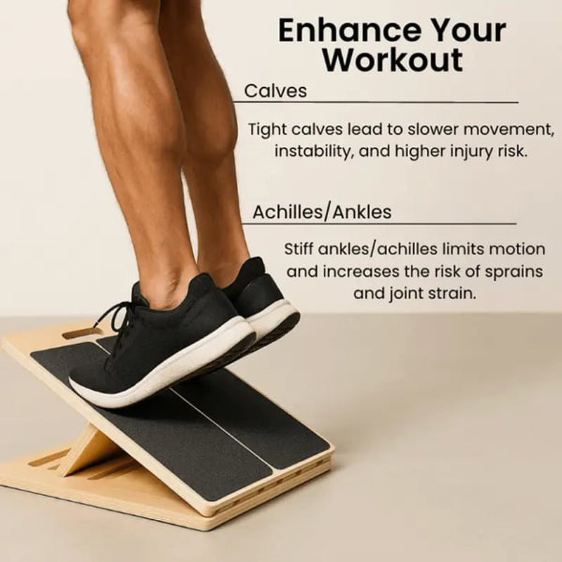 🚀 TENDANCE 2026 Home Gym | Planche de Stretching pour Mollets en Bois | Réglable & Installation Rapide 🔥【Best-Seller】