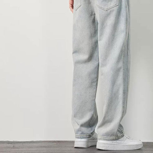💎 Jeans Droits Amples pour Hommes – Coupe Décontractée, Tissu Respirant & Style Polyvalent 👖