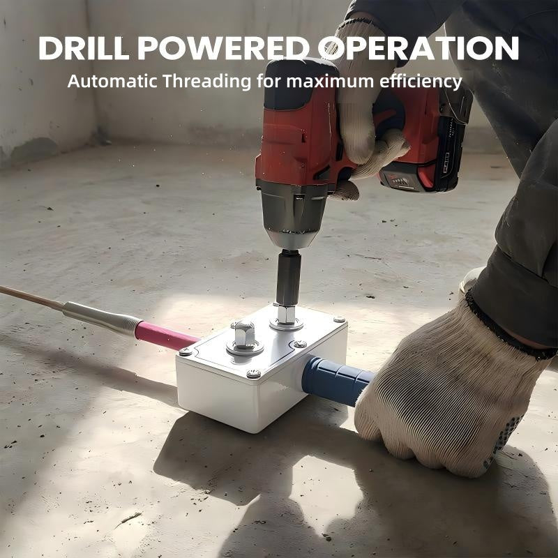 💎 50% DE RÉDUCTION ! 💎 Outil d'Assistance au Tirage de Câbles pour Électriciens – Ergonomique, Durable & Compatible avec Perceuses 🔍🛠️