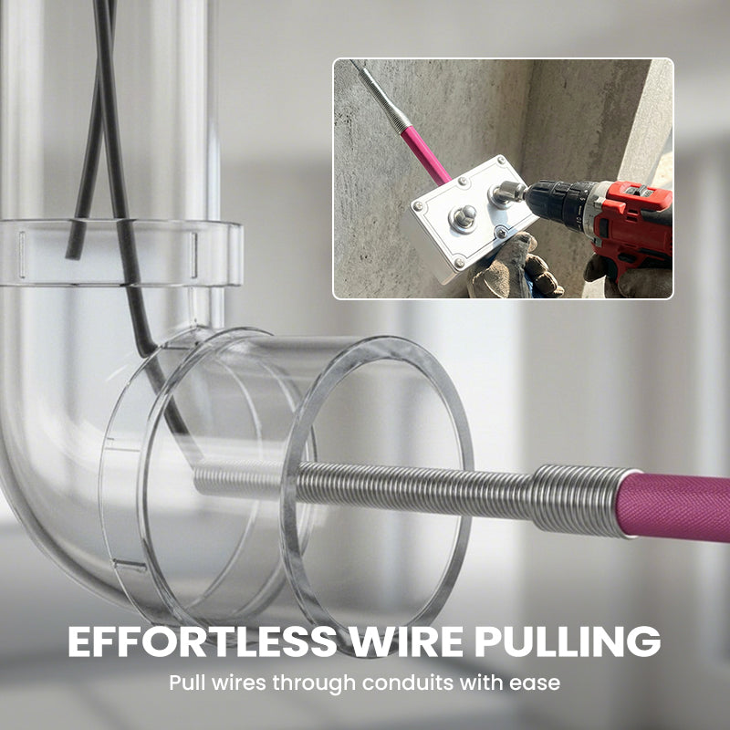💎 50% DE RÉDUCTION ! 💎 Outil d'Assistance au Tirage de Câbles pour Électriciens – Ergonomique, Durable & Compatible avec Perceuses 🔍🛠️