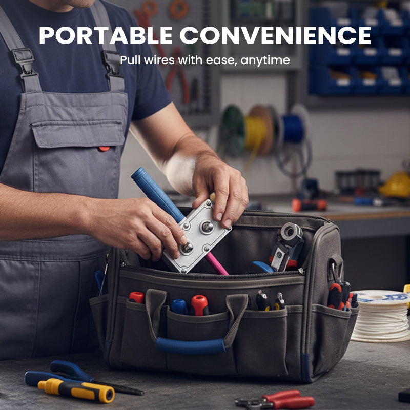 💎 50% DE RÉDUCTION ! 💎 Outil d'Assistance au Tirage de Câbles pour Électriciens – Ergonomique, Durable & Compatible avec Perceuses 🔍🛠️