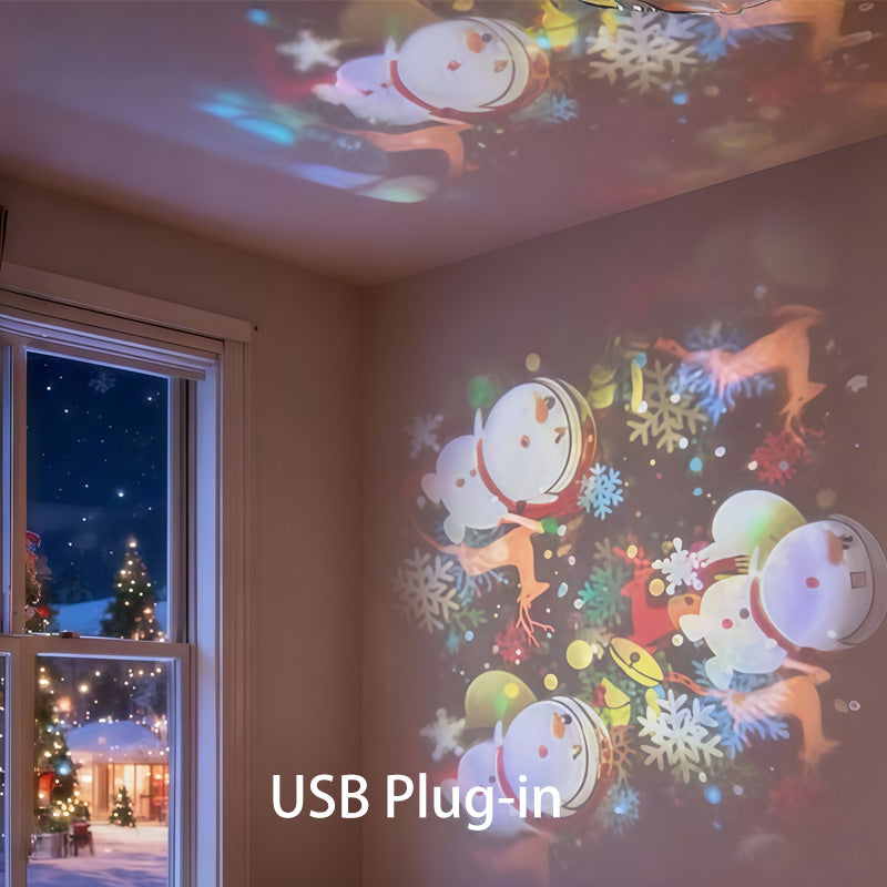 🎊📣Projecteur lumineux LED rotatif dynamique