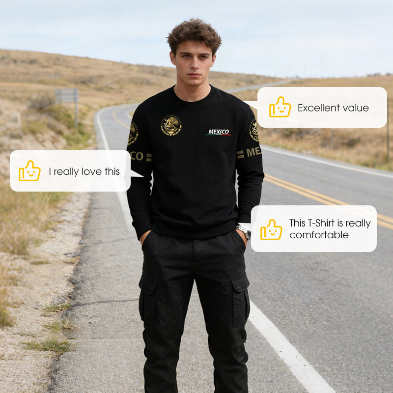 💎 49% DE RÉDUCTION ! 💎 T-shirt Homme à Manches Longues & Col Rond – Imprimé Graphique, Tissu Respirant & Coupe Streetwear 2026 🔥👕