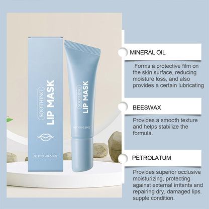 Masque à lèvres apaisant et hydratant pour lèvres sèches et gercées